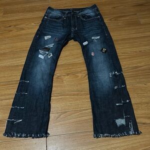 Buffalo David Bitton Destructed Modified Jeans